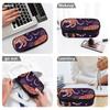 Pencil Bag Simple Design 300D Polyester Smooth Zipper with Main Pocket Mesh Layer and Removable Pen Divider for Boys Girls