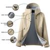 Men Women Waterproof Windproof Hooded Outdoor Mountain Jacket With Removable Fleece Liner 3-Layer Seam-Taped