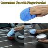 Car Waxing Polish Sponges 5 Inch Car Detailing Wax Applicator Pads Round Pocket Microfiber Foam Sponges Car Cleaning Tools