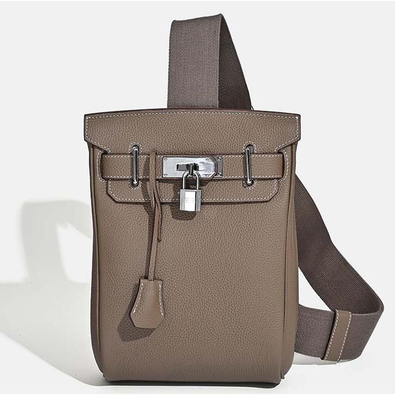 Sexy ladies trend market Nieuwe tas unisex borsttas hoge kwaliteit eerste laag rundleer schoudertas crossbody pendeltas heuptas dames 17*8*27cm