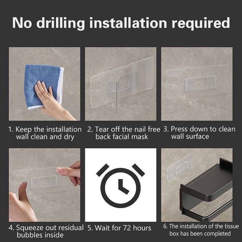 Toilet Paper Holder Plastic Storage Rack Kitchen Towel Placement Of Seasoning Bottles Bathroom Wall Roll Of Paper Phone Storage