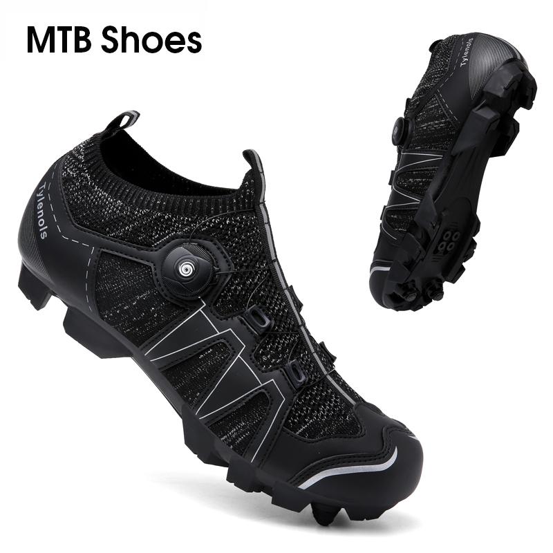 Men MTB Cycling Shoes Breathable Cleats Road Bike Shoes Racing Speed Sneakers Women Mountain Bicycle Footwear for Shimano SPD SL