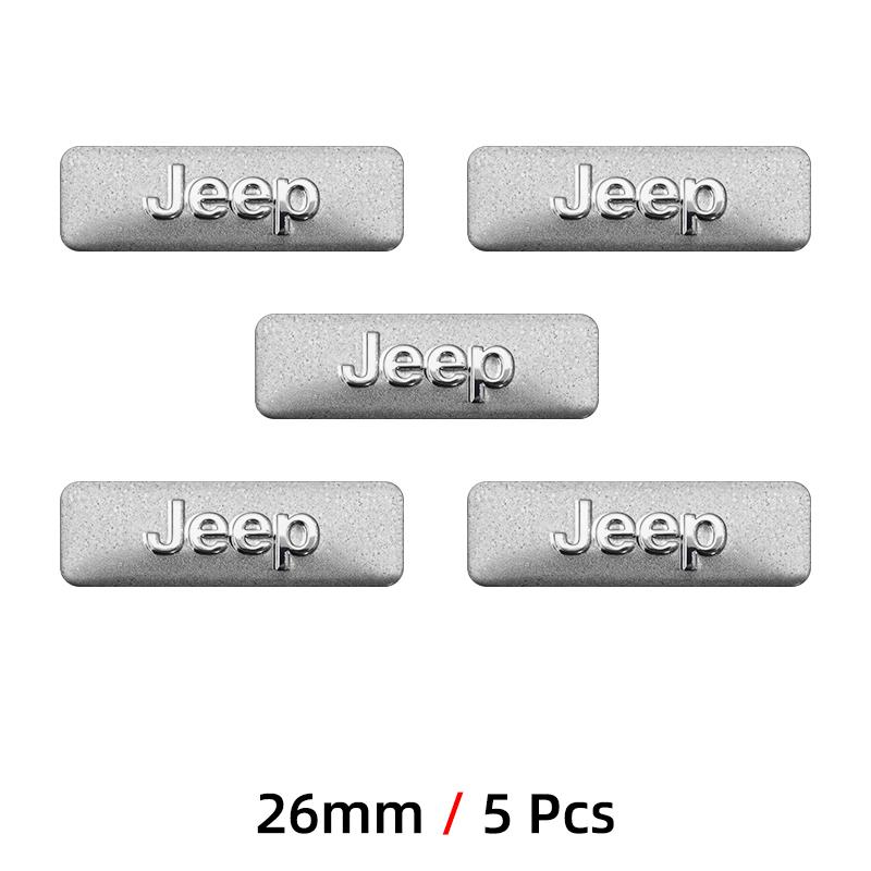 26mm 39mm Car Metal Logo Key Emblem Sticker Decoration For Jeep Renegade Compass Grand Cherokee Wrangler Patriot Rubicon Liberty AMW1