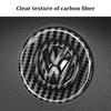 LIP1 Car Carbon fiber pattern Logo Steering Wheel Decoration Sticker Accessories For VW GTI Polo Golf 5 6 Passat Scirocco Beetle CC