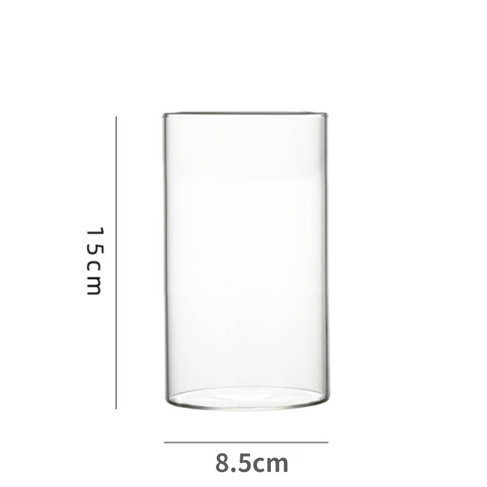 Válcová skleněná hydroponická váza na květiny, svatební dekorace, větruodolný kryt, ekologická skleněná nádrž na lahve