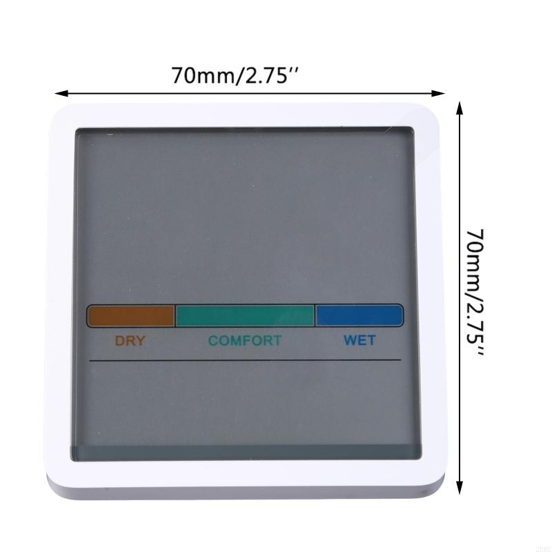 20RC Digitales LCD Thermometer Hygrometer Feuchtigkeitsmesser Raum Innen Uhr Magnet Genaues Feuchtigkeitsmessgerät Raumthermometer