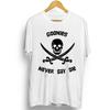 The Goonies Never Say Die Gothic skull  Print art T-Shirt unisex  Graphic tshirts 100% Cotton Casual Horror Movie Tees Tops