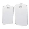 Acrylic Shaving Mirror with Suction Cup Smooth Fogless Bathroom Shower Mirror for Bathroom Bedroom Easy To Use