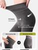 Women's Fleece-Lined High-Waisted Ribbed Footed Leggings, Plus Size, Slimming, Perfect for Autumn and Winter.