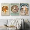 Vintage Alphonse Mucha Classic Artwork Nouveau Art Poster and Prints Canvas Painting Wall Art Pictures for Home Room Decor