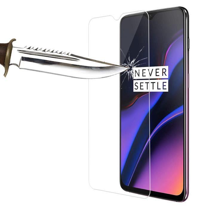 Film de protection d'écran - VCOMP - OnePlus 6T - Verre Trempé - Anti-rayures - Installation facile