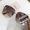 Luxury Designer Sunglasses Women Vintage Rimless Square Gradient Shades Little Bee Ladies Sun Glasses Female Fashion