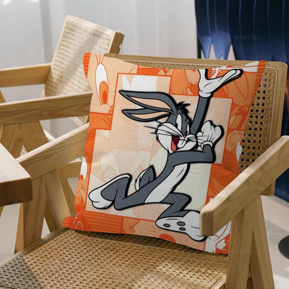 Bunny Funny Cute Rabbit Cartoon Pillowcase toon Gift Cushion Cover Bedroom Home Sofa Chair Seat Decor pillow case