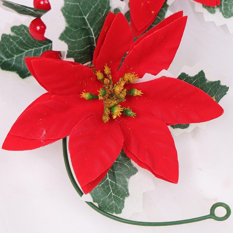 Christmas Rattan European And American Home Decoration Arrangement Artificial Fake Leaves Simulation Christmas Decoration Rattan
