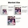 HoloLive & NIJISANJI 2D Flat Pattern Flannel Blanket High quality All Seasons Warmth and Comfort Perfect for Christmas Gifts.DMT0925263