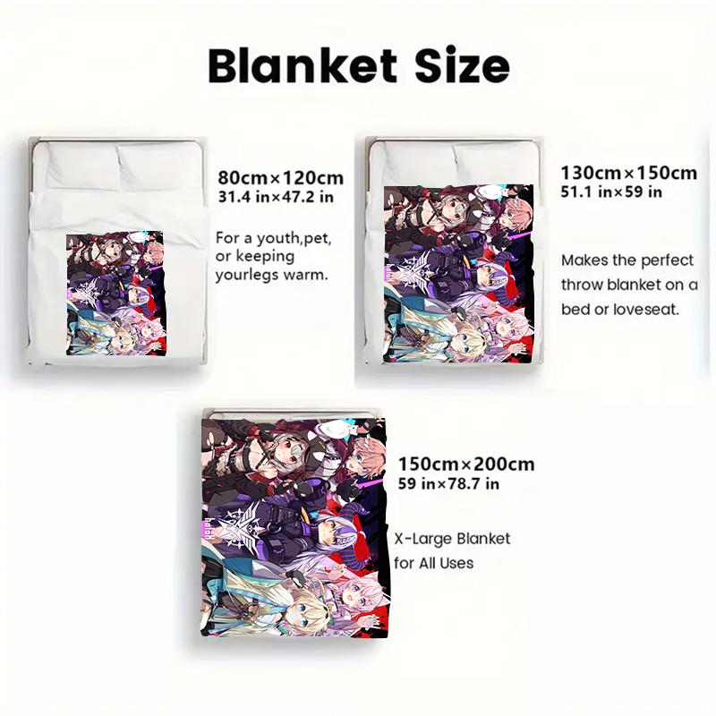 HoloLive & NIJISANJI 2D Flat Pattern Flannel Blanket High quality All Seasons Warmth and Comfort Perfect for Christmas Gifts.DMT0925263
