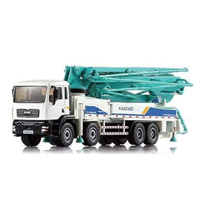 1/55 Scale Car Model, Alloy Car Model Concrete Pump Car Adult Metal Decoration Christmas Gift New Year Gift