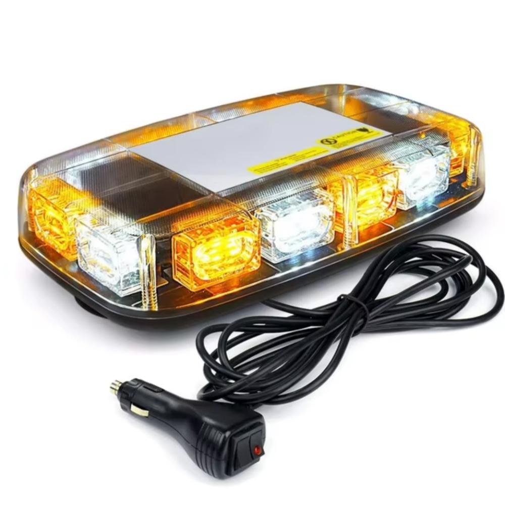 

48 светодиодных проблесковых маячков на крышу автомобиля, аварийный предупреждающий мигающий свет, полицейский маячок для 12-24 В грузовиков, строительных машин белый