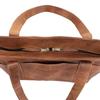 Handmade Leather Tote Bag: Vegetable-Tanned Work Bag, Laptop Handbag