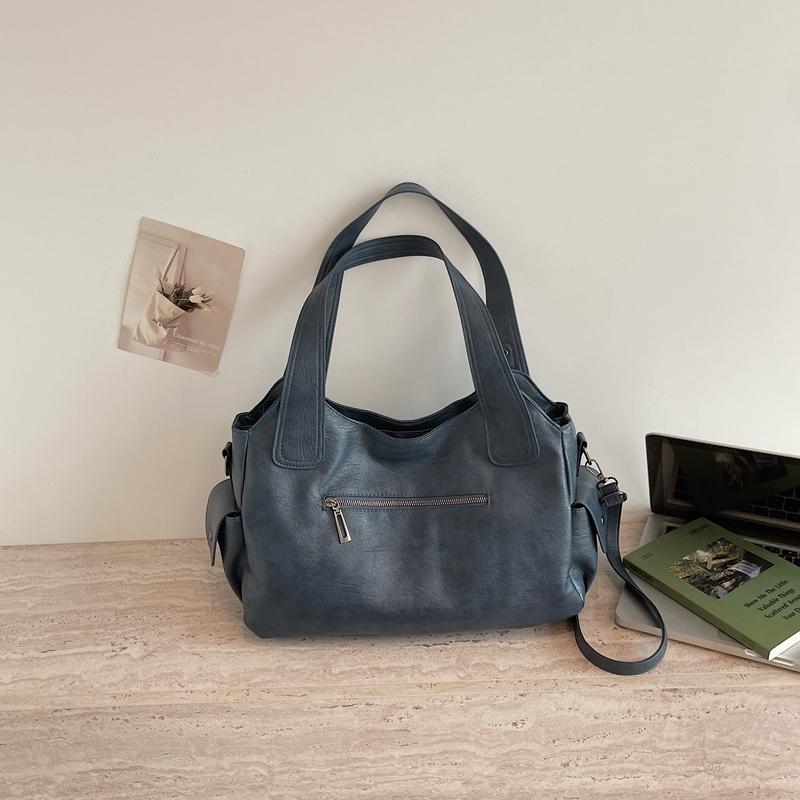 Women's PU Tote Bag Large Capacity Crossbody Bag Shoulder Bag