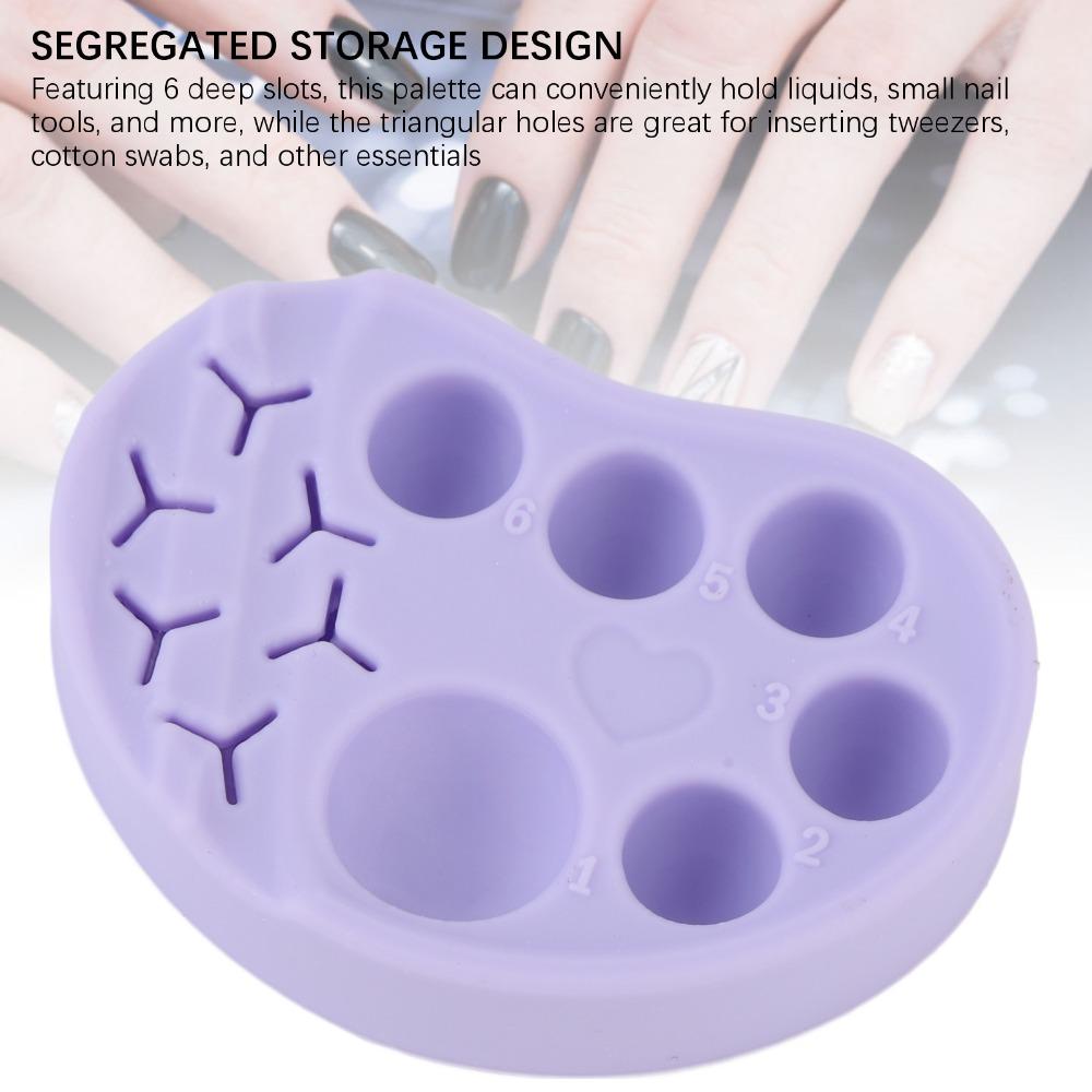 Built-In Tweezers Storage Slots Silicone Eyelash Lift Palette