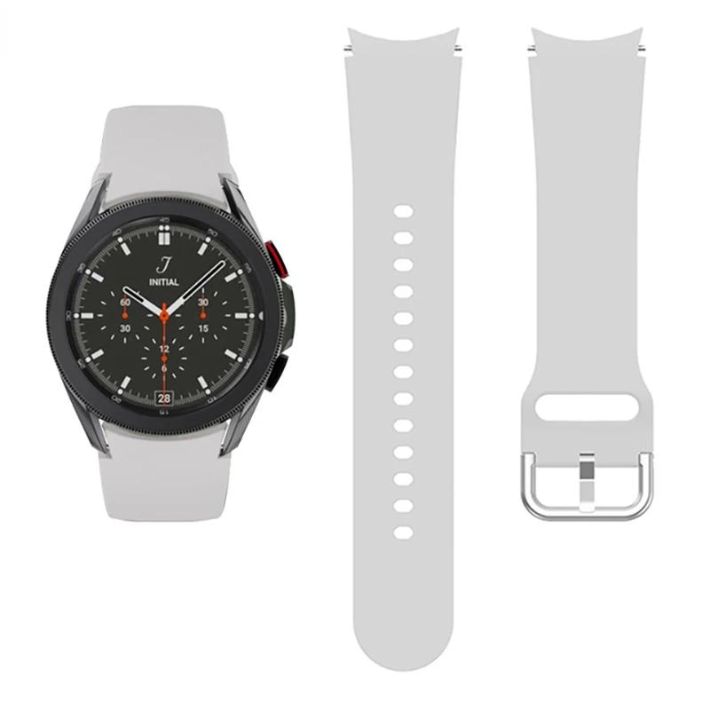 20mm Silicone Strap For Samsung Galaxy Watch 7/6/5/4 40mm 44mm Pro 45mm Bracelet Belt Galaxy Watch 6 4 Classic 47mm 46mm Correa