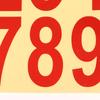 0-9 Car License Plate Reflective Number Label Stickers Waterproof Invisible Number Stickers Highly Reflective Vinyl Sticker