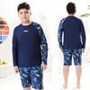 Boys' Two-Piece Swimsuit Set - 2025 Sun Protection Swimwear for Big Kids