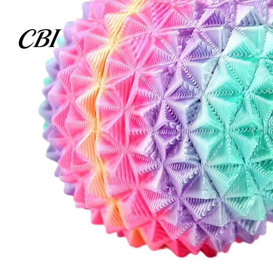 Compact Spiky Ball 3D Printed Toy, Stress Relief Mini Textured Ball, Small Massage Decompression Desk Toy for Home Office School Anxiety