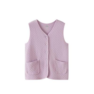 Yiershuang Women's Thermal 100% Cotton Vest with Mugwort Heating