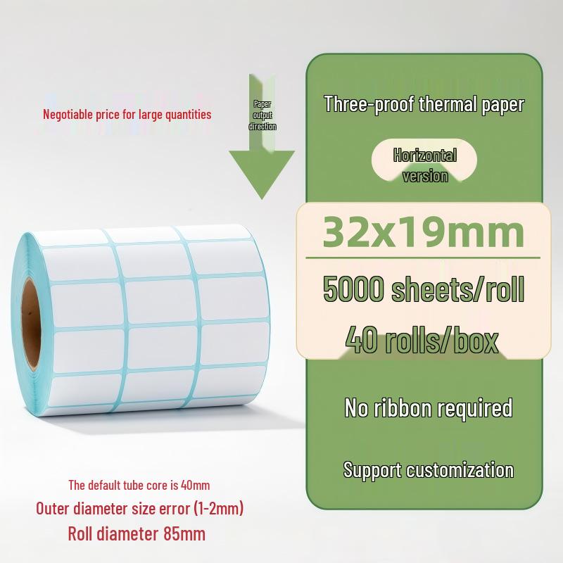 Samoprzylepne etykiety termiczne na kody kreskowe 100×150 mm - Trwałe i wodoodporne do logistyki