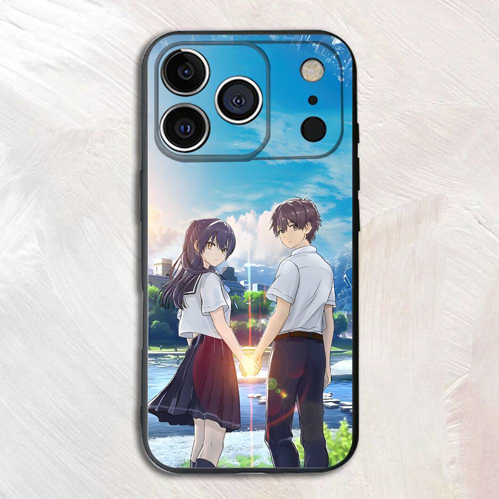 Anime K-Katagakii I-Ichigyoo Black Phone Case For IPhone 17 16 15 14 13 12 13 12 11 Pro Max Plus XS XR Silicone Soft Back Cover