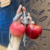 One Piece Christmas Apple Keychain Ornament for Girls: High-End Pendant