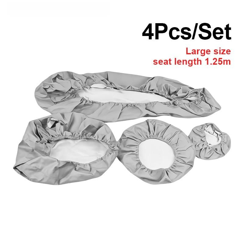 High-Quality Dental Chair Covers Made of PU Leather (Realistic Finish) - 4-Piece Dust-Proof Seat Protector Set - Dental Supplies