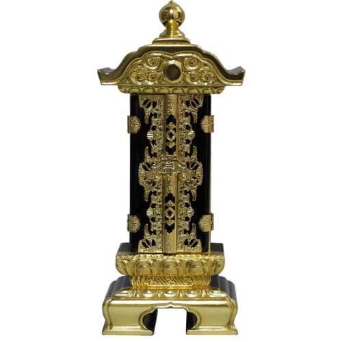 Matsuyama Shinto Buddhist Supplies Store, Single-Tiered Retractable Memorial Tablet, 3.5 Sun (approx. 22cm) In Height, Rotating Memorial Tablet, Main