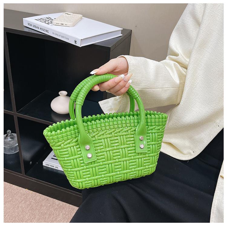 Geantă de mână trendy 2025, versatilă, mini crossbody & tote, din jeleu țesut