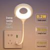 LED Sound-Activated Voice-Controlled Bedside Lamp with USB Smart Plug