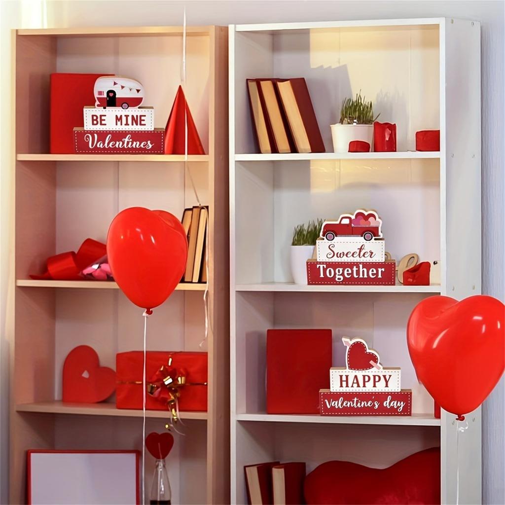 Valentine's Day Ornaments Wooden Home Decoration Craft Gift Valentine's Day Desktop Ornaments