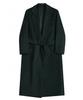 Avandress Super Long Unisex Modern Robe Coat Black