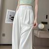 Ice Silk High Waist Chiffon Wide Leg Pants - Women's Summer Korean Style