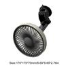 USB Powered Cooling Air Fan with Suction Cup 3 Speeds Electric Vehicle Fan for Sedan SUV RV Auto Vehicles Home Windshield