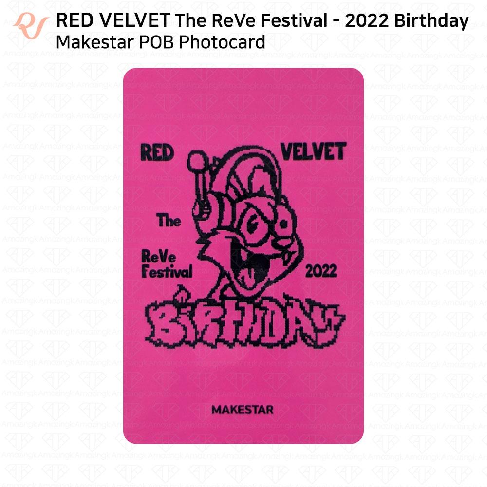Red Velvet Carte photo d'anniversaire du Reve Festival 2022 POB KT4 AM MS MP SM SW KPOP