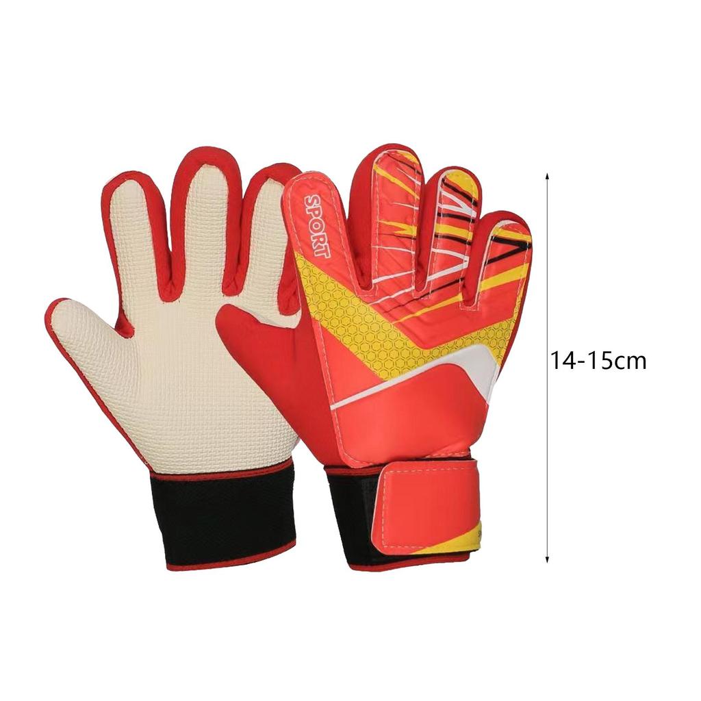 Kids Soccer Goalkeeper Gloves Portable Fashion Anti Slip Sports Accessories Child Lightweight Finger Protection Practical Mitts