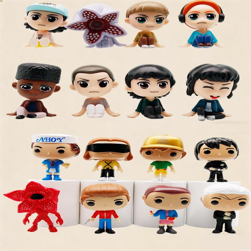IL film 8 Pezzi/Set Stranger TV Plays Will Byers Eleven Action Figure Bambola Carina Modello da Collezione Giocattoli Regali per Feste di Compleanno