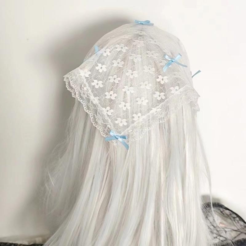 Maid Hair Band Lovely Ruffle Lace Rabbits Ear Headpiece Trendy Hair Accessories For Cosplay And Fashionable Outfits