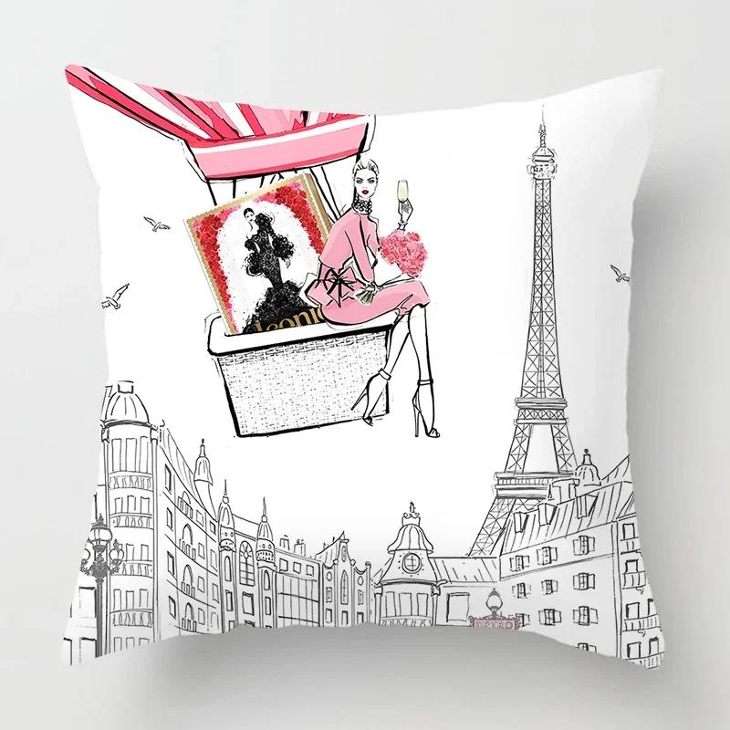 Nordic Fashion Ladies Pillowcase Home Decoration Living Room Sofa Cushion Cover Cushion Cover  Bed Decoration Pillow set