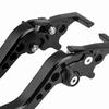 2pcs Red/Black Double Disc Brake Lever CNC Aluminum Brake Lever  For Dual-Disc Motorcycle
