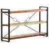 Day and Night - Day and Night 3-tier Shelving Made of Recycled Solid Wood 140x30x80 Cm