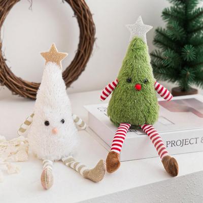 30CM Árvore de Natal Fofa Brinquedos de Pelúcia Decorações de Pelúcia de Natal Presentes de Natal