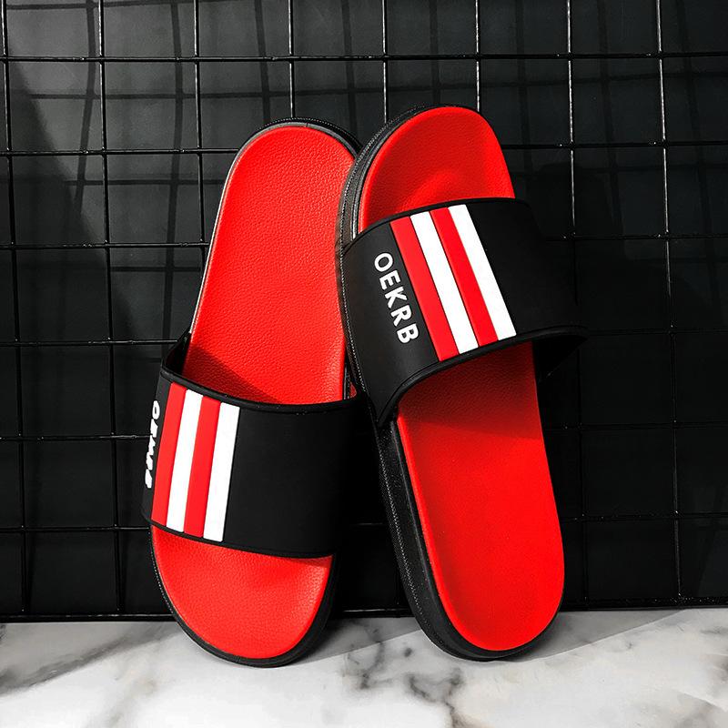 

Тапочки мужские летние модные с индивидуальным дизайном, нескользящие, для пар, шлепанцы для ванной, домашние и уличные, студенческие тапочки 44/45